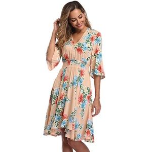 Boho Floral Summer Dress